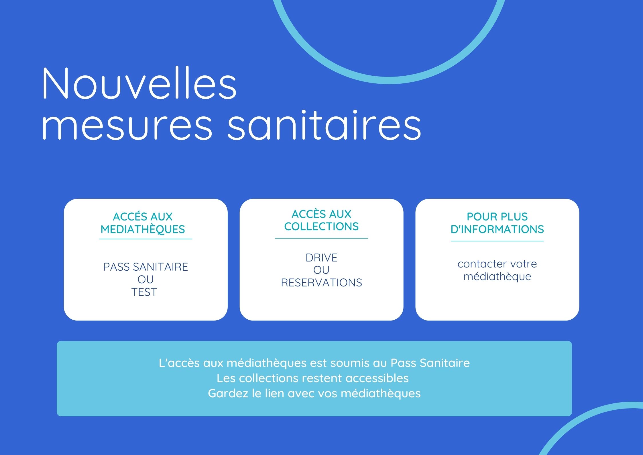mesures sanitaires inchangées